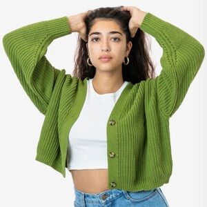 EUC 💚 Los Angeles Apparel Fisherman Cropped Cardigan